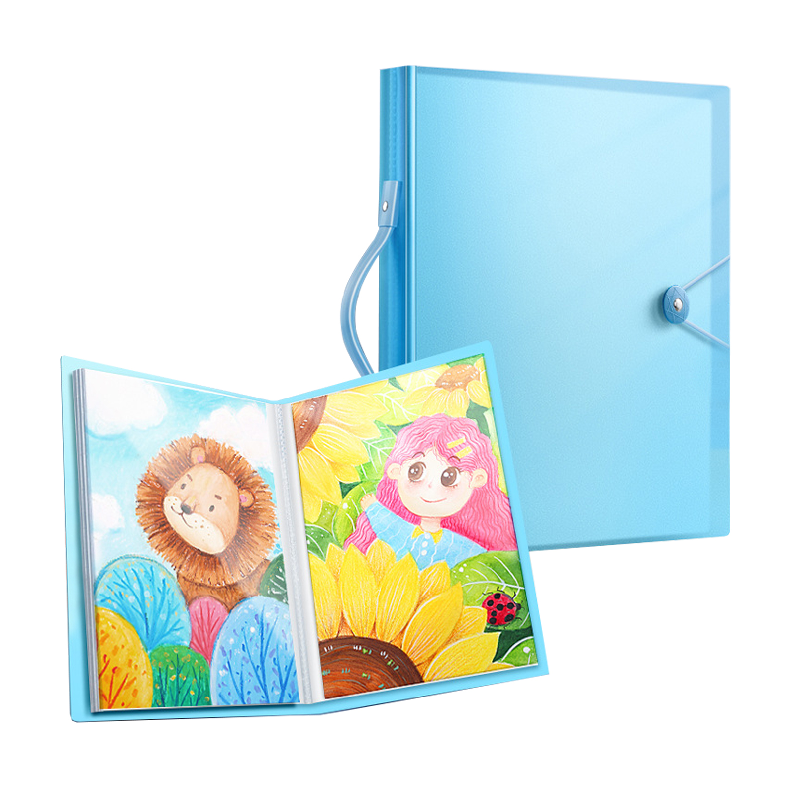 A3/A2 8k Storage Picture 60 Pages Album Folder School Supplies ...