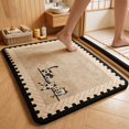 thumbnail image 6 of Tuvgenk Bathroom Mats Water Absorbing Fancy Bathroom Rugs Scalloped Nonslip 16 X 24 in, 6 of 8