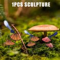 thumbnail image 2 of CAROOTU Dragonfly Stands on The Mushroom 3D Three-Dimensional Resin Crafts for Home, 2 of 6