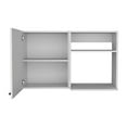 thumbnail image 5 of DEPOT E-SHOP Salento 2 Stackable Wall-Mounted Storage Cabinet with 2 Side Shelf, White, 5 of 5