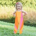 thumbnail image 2 of Penkiiy Baby Backless Strap Slouch Jumpsuit for Toddler Girls Cute Harem Halter Romper Pants with Pockets 5-6 Years Multicolor, 2 of 5