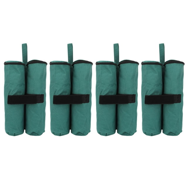 Juego de anclajes para toldos y marquesinas para exteriores, paquete de 4 resistentes bolsas de arena a prueba de viento para estabilidad de carpas