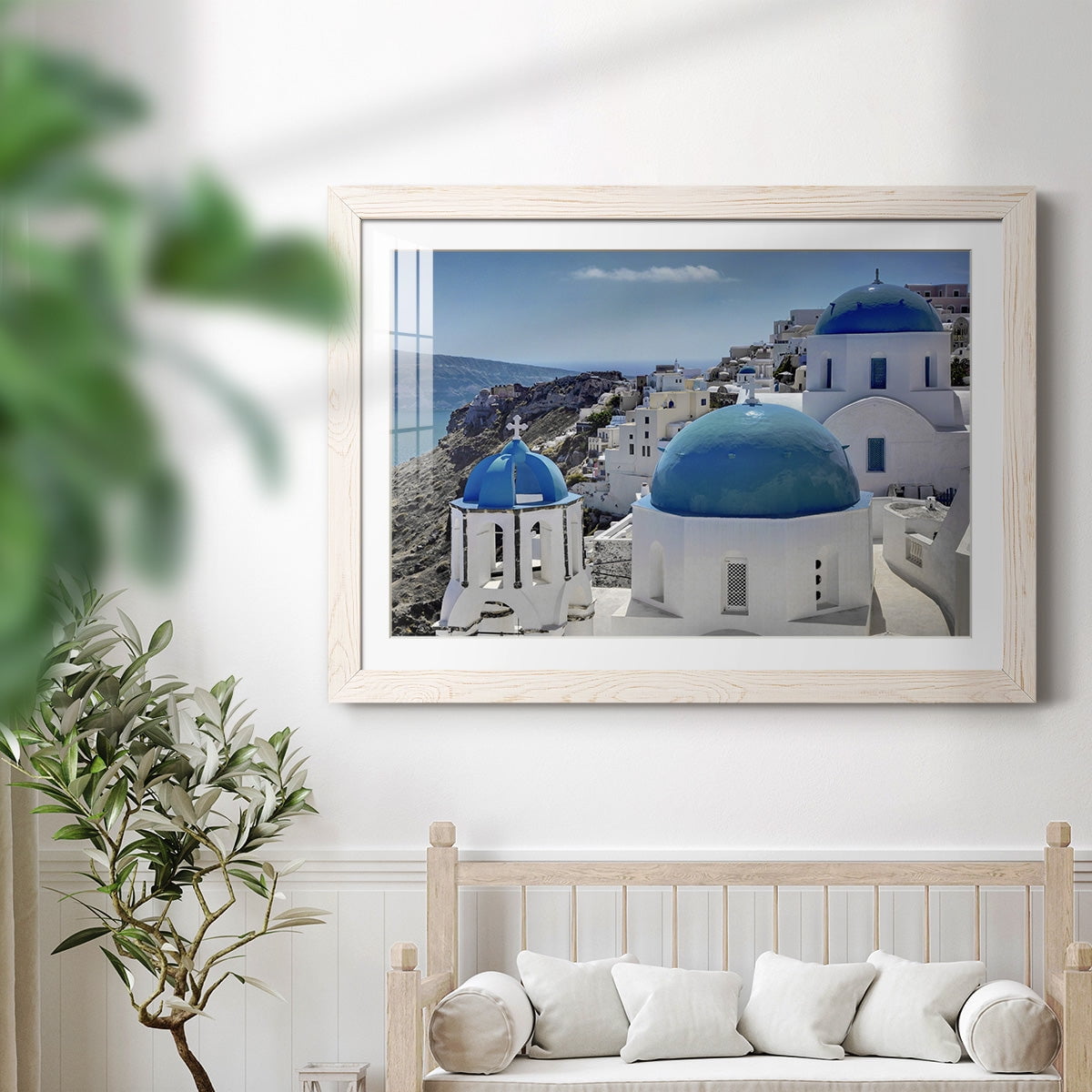 Santorini Saturday-Premium Framed Print - Ready to Hang