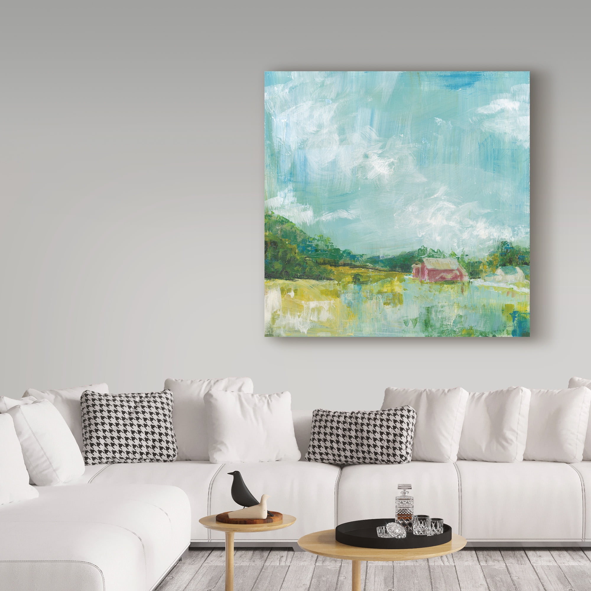 Trademark Fine Art 'Horizon Farm' Canvas Art by Sue Schlabach