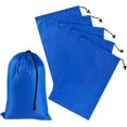 thumbnail image 1 of Drawstring Bag with Toggle - Nylon Cinch and Ditty Pouch (Blue, 10 x 15 Inch), 1 of 7
