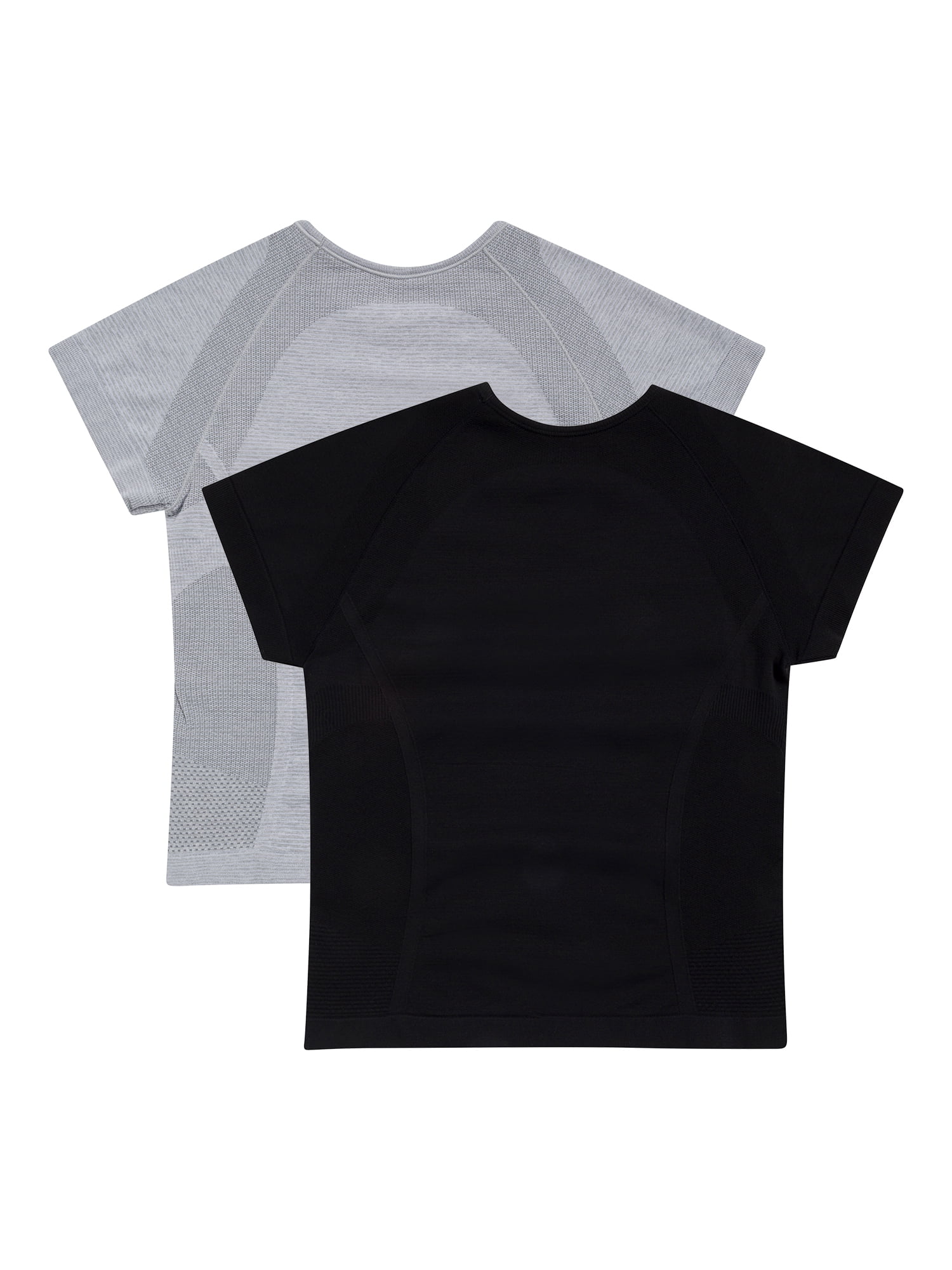 Athletic Works Girl's Active Short Sleeve Seamless Tee, 2-Pack, Sizes 4-18