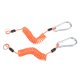 thumbnail image 1 of Cordón 2 Uds Cables De Remolque Separables 6 Pies RV Alambre En Espiral De Remolque De Resorte De Acero Inoxidable Para Campistas De Barcos, 1 of 7