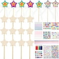 thumbnail image 1 of Kit de Baguette 1 Ensemble en Forme d'Étoile Planche de Densité Multicolore pour Activités Familiales, 1 of 8