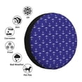 thumbnail image 5 of Spare Tire Cover, white anchor vintage navyblue Wheel Cover Tire Covers for Trailers Car Truck Camper Universal Tire Covering Fits Diameter 16 inch, 5 of 7