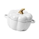 thumbnail image 4 of Cuenco de cerámica con forma de calabaza, olla con forma de calabaza para cocinar con tapa para fiestas en casa o en la cocina. Blanco, 4 of 8