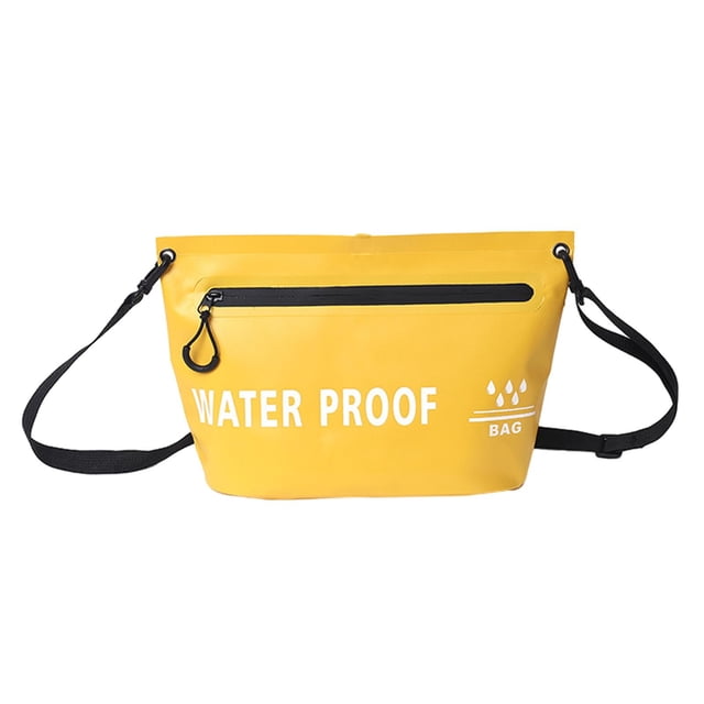 relayinert Sac Bandoulière Imperméable Sac Étanche Sec Pêche pour Randonnée Jaune Randonnée Jaune 31.5x20.5cm