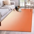 thumbnail image 3 of Rectangle Area Rug 4x6ft,Autumn Orange Watercolor Gradient Washable Carpet Non-Slip Runner Accent Rugs Indoor Floor Mat for Bedroom Living Room Decor,Modern Minimalist Style, 3 of 9