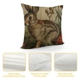 thumbnail image 4 of PRATYUS   Throw Pillow Covers Modern Vintage French Rabbit in The Garden Cushion Pillow Case Home Decor Pillowcase White, 4 of 5