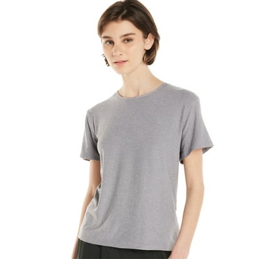 Athletic Works Women's and Women's Plus ButterCore Tee with Short Sleeves, Sizes XS-4X