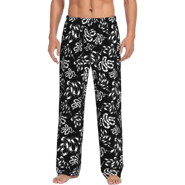 Balery Snake Pantalones de pijama para hombre, pijama ultraligero, pantalón de descanso-Medium