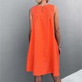 thumbnail image 7 of IROINNID Women's Sleeveless Shift Dress For Dress Casual Dress Round Neckline Below The Knee Women Dress, 7 of 7