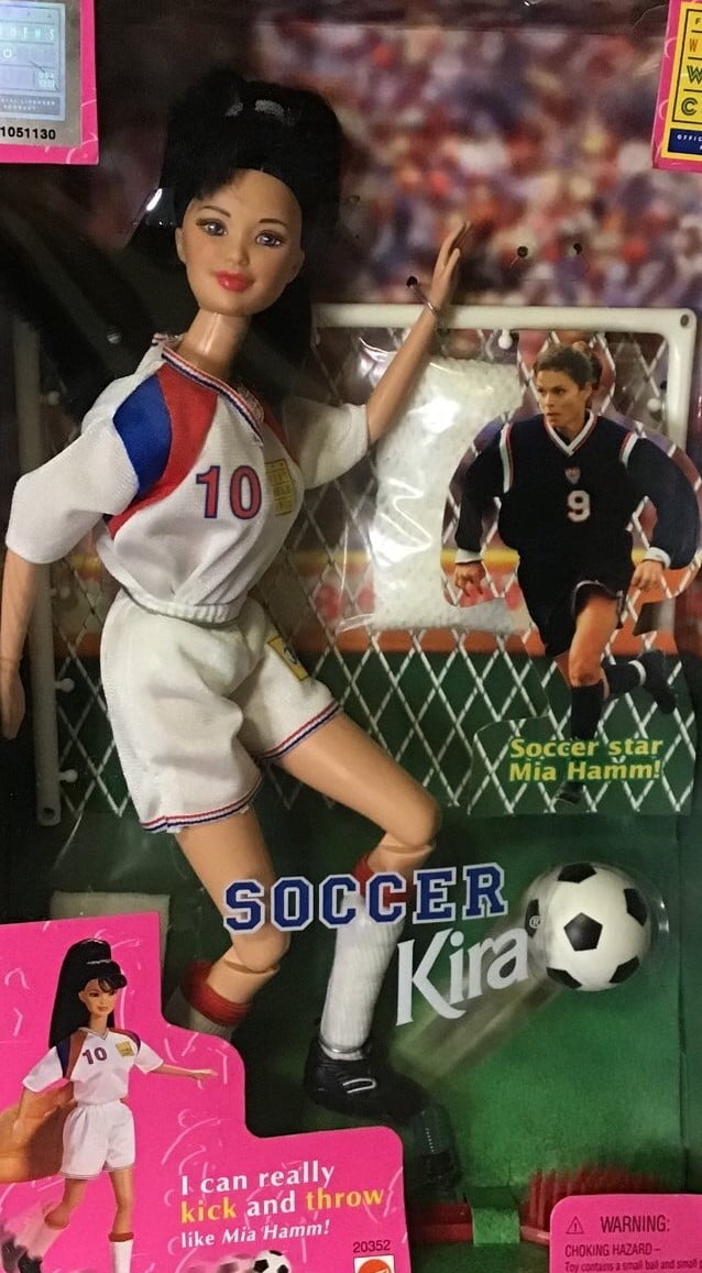 Mattel Soccer Kira Barbie 1998 Edition Womens World Cup FIFA for sale  online