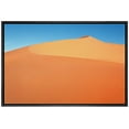 thumbnail image 3 of PixonSign Framed Canvas Print Wall Art Neon Orange Sand Dune Natured Desert Photography Realism Rustic Landscape Colorful Multicolor Neon for Living Room, Bedroom, Office - 16"x24" Black, 3 of 5