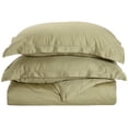 thumbnail image 1 of 400 Thread Count Egyptian Cotton Full/ Queen Duvet Cover Set Solid  Sage, 1 of 5