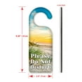 thumbnail image 3 of Do Not Disturb Door Knob Hanger Sign - Grass and the Beach Sand, 3 of 3