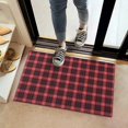 thumbnail image 2 of Red and Black Plaid Pattern Door Rugs,Washable Non Slip Door Mats Indoor,Decorative Door Mats,Entry Mat Indoor for Entrance,Bedroom,Kitchen,Bathroom,16"x24", 2 of 6