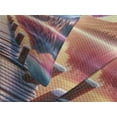 thumbnail image 4 of Ambesonne Lake Quilted Bedspread Set 3 Pcs, Pure Wild Mountains Feathers, King Size, Pink Peach and Teal, 4 of 5