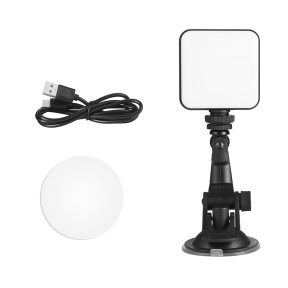 Kit de iluminación para videoconferencia Luz de relleno Brillo Lámpara portátil portátil ajustable para videoconferencias Autotransmisión Transmisión en vivo