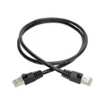thumbnail image 1 of Eaton Tripp Lite Series Snagless C(RJ45 CAT 6a 2 ft aSTP T6a 10G Snagless Shielded Ethernet Cable M/M), PoE, Black, (0.61 M) - Câble de Raccordement - RJ-45 (M) à RJ-45 (M) - 2 ft - STP - - IEEE 802.3at - Brin - Noir, 1 of 4