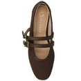 thumbnail image 5 of Journee Florene Almond Toe Mary Jane Buckle Detail Comfort Casual Flats, 5 of 9