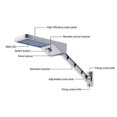 thumbnail image 2 of 48 LEDs 800LM Solar Light Motion Sensor Outdoor Garden Waterproof Lights Wall Lamp Home Street Lamps with Bracket and Remote Control, 2 of 5