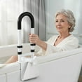 thumbnail image 4 of Adjustable Bathtub Safety Rail, Bathtub Handle Grab Bar with Non-Slip Grip for Seniors, Elderly, Fits 3.1 to 6.7 Inch Tub Walls, Supports 300 lbs, 4 of 8