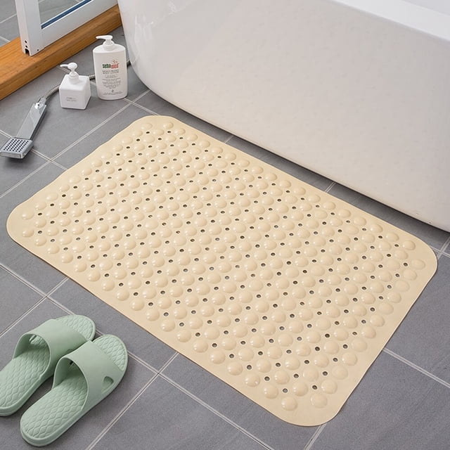 Alfombrilla antideslizante para baño Homaxy, alfombrilla para suelo de ducha de PVC suave, alfombrilla para bañera, masaje de pies con ventosa, almohadilla antideslizanteTipo cómodo940CMx100CM Deng Xun unisex