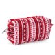 thumbnail image 5 of Bolsa de maquillaje de viaje navideña bolsa de almacenamiento de brochas de maquillaje a rayas tejidas para bolso, 5 of 9