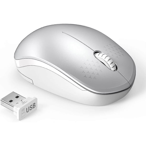 Wireless Mouse, Silent Mouse With Usb Receiver, Portable Computer Mouse For Pc, Tablet, Laptop With