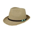thumbnail image 1 of Jute Fedora Hat - Natural, 1 of 1