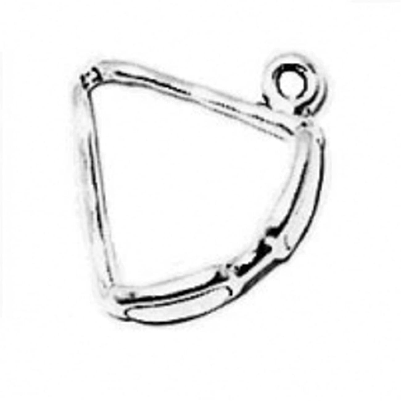 Sterling Silver Womens 1mm Box Chain 3D Mens Sunglass Pendant Necklace Sides Touching