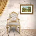 thumbnail image 3 of Glassl, Helmut 14x10 Gold Ornate Wood Framed with Double Matting Museum Art Print Titled - Ideal Retreat, 3 of 4