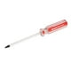 thumbnail image 1 of Destornillador de seguridad Torx magnético T10 con punta de 3 mm y mango de plástico rojo claro, 1 of 1