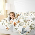 thumbnail image 4 of Castle Fairy Teens Cute Elephants Deer Fox Rabbit Full Size Comforter Sets 3-Piece,Chic Flowers Butterflies Bedding Comforter Set,Cartoon Jungle Animal Lightweight Bedding Sets,Breathable Home Decor, 4 of 8