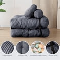 thumbnail image 4 of SDJPOI Folding Sofa Bed with Head & Lumbar Pillow, 3-in-1 Convertible Sofa Bed Chair, Comfy Foldable Corduroy Couch Bed for Apartment, Office & Bedroom, 4 of 5