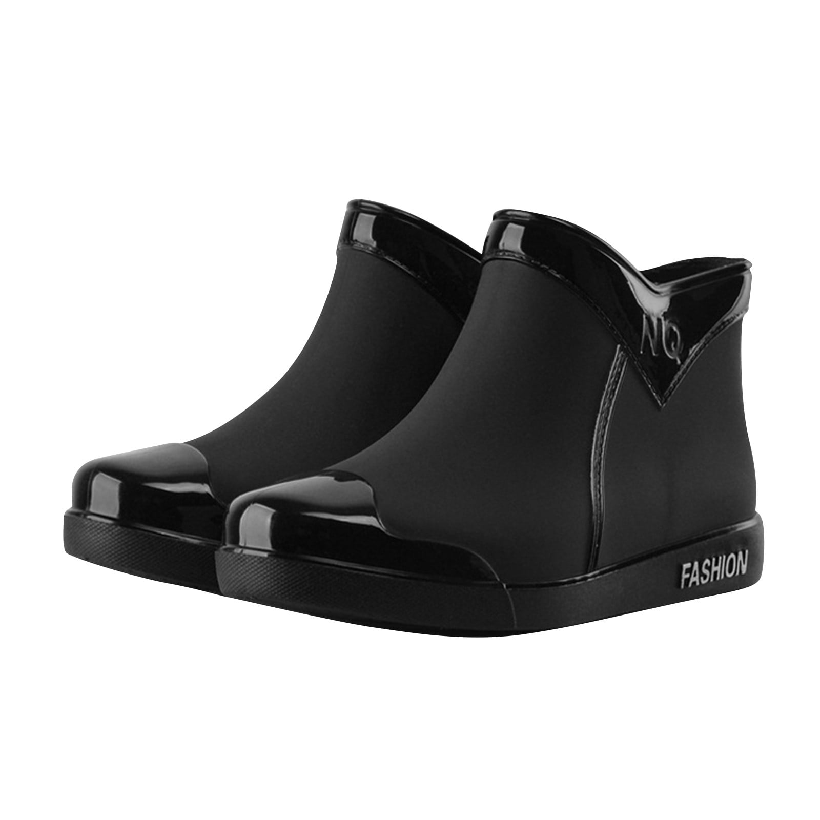 2025 Ladies Short Rain Boots Overshoes Rain Boots Waterproof Garden Shoes Non Dog Shoes Men Ladies Comfortable insole Lightweight Ankle Rain