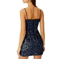 thumbnail image 2 of hirigin Bodycon Dresses for Women , Sparkle Sequins Summer Slim , Sleeveless  Club Party Mini Dresses, 2 of 6
