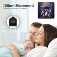 thumbnail image 5 of Mystical Forest Mushrooms Wall Clock Silent Non-Ticking For Home Office Decor, Decorative Clock Art, 5 of 7