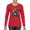Red, variant on My Favorite Breed is The One In Need | Colorful Labrador Dog | Dean Russo Art Animal Lover Womens Long Sleeve T-Shirt, Red, 2XL
