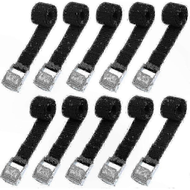 10-pack Heavy-duty Straps 2x39cm For Motorcycle Car Bike Cargo Securing Max Load 500kg