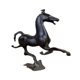 thumbnail image 3 of Ornamento de arte de caballo galopante de latón Pequeña estatua de animales coleccionables adornos de té Pet para el coche Desk Design Decoración de, 3 of 9