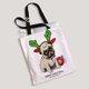 thumbnail image 2 of Bolsa Reutilizable ABPHQTO Bolsa de compras de lona Pug Navidad 36x41 cm, 2 of 2