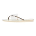 thumbnail image 2 of Sam Edelman Luciana Thong Slide Sandals Black White Rhinestone Flat Sandal (BLACK WHITE, 8.5), 2 of 6