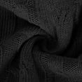 thumbnail image 5 of Sevevn Women's Fashion Long-Sleeved High-Neck Knitted Floral Pullover Sweater Blouse Black S Family Gifts, 5 of 5