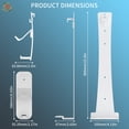 thumbnail image 3 of JYS Wall Mount Bracket & Storage Hook Kit for PS5 Pro/PS5 Slim - Universal Holder for All PlayStation 5 Models (Disc/Digital), Space-Saving Gaming Organizer, 3 of 7